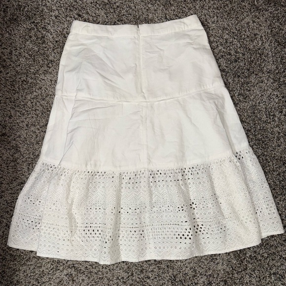 NWT Point Sur tiered skirt in mixed eyelet size 8 - Picture 4 of 7